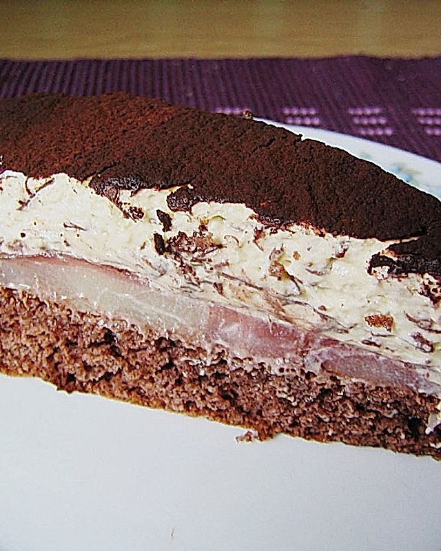 Birnen-Stracciatella Torte