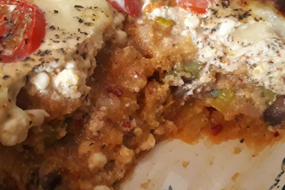 Couscousauflauf Tomate-Mozzarella