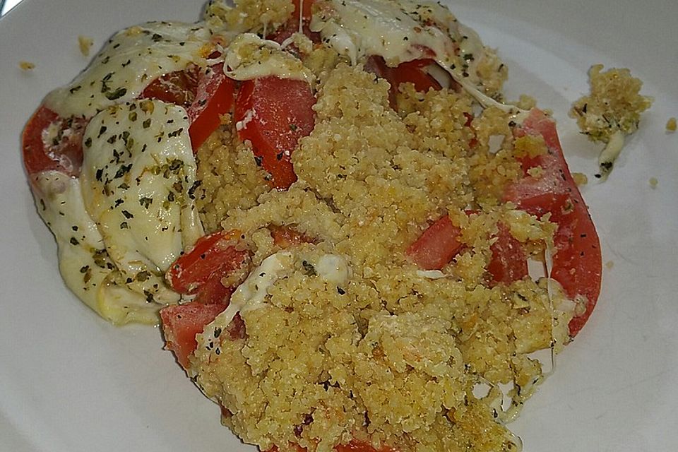 Couscousauflauf Tomate-Mozzarella