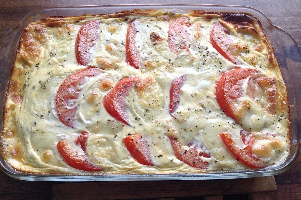 Couscousauflauf Tomate-Mozzarella