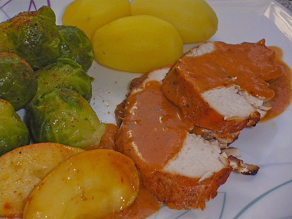 Putenbrust in Apfelsoße von knobichili| Chefkoch