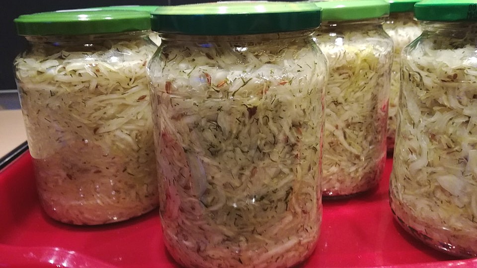 Sauerkraut In Einem Glas Selbst Gemacht Von Liliana Chefkoch