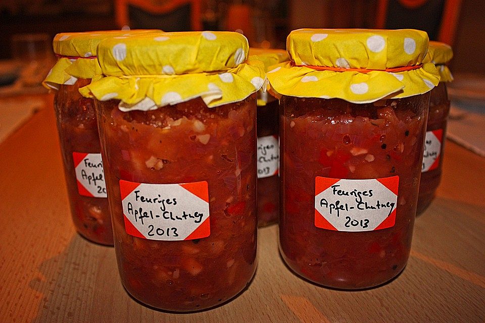 Feuriges Apfelchutney