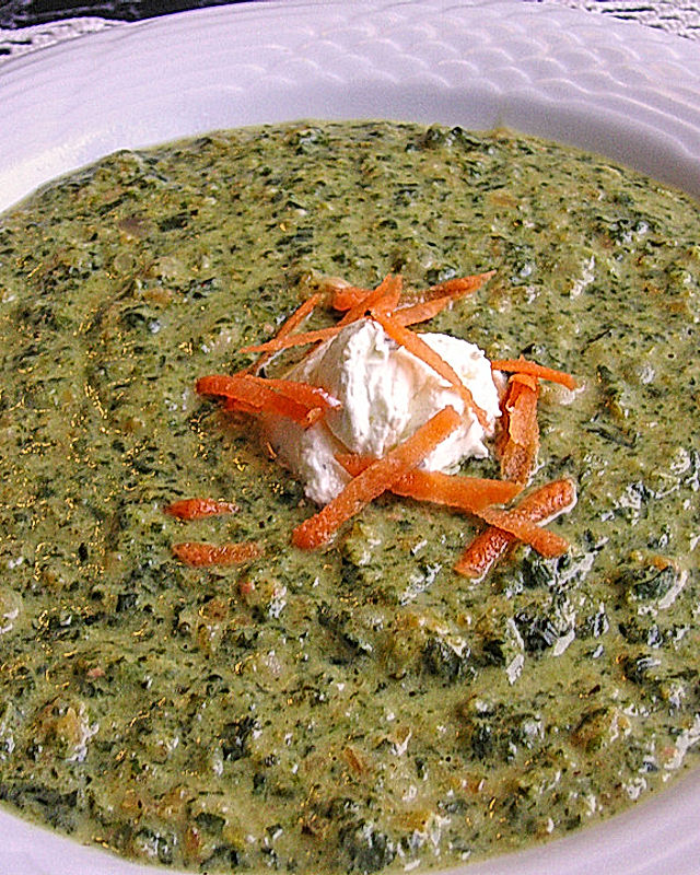 Bohnensuppe mit Spinat