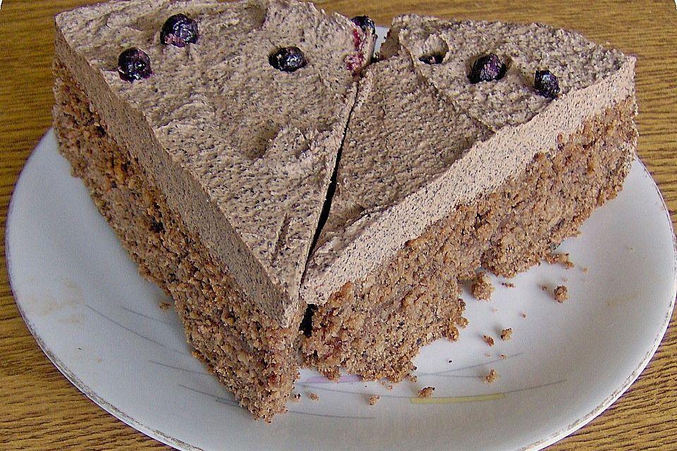 Kaffee- (Buttercreme) Kuchen aus Schwarzaugenbohnen