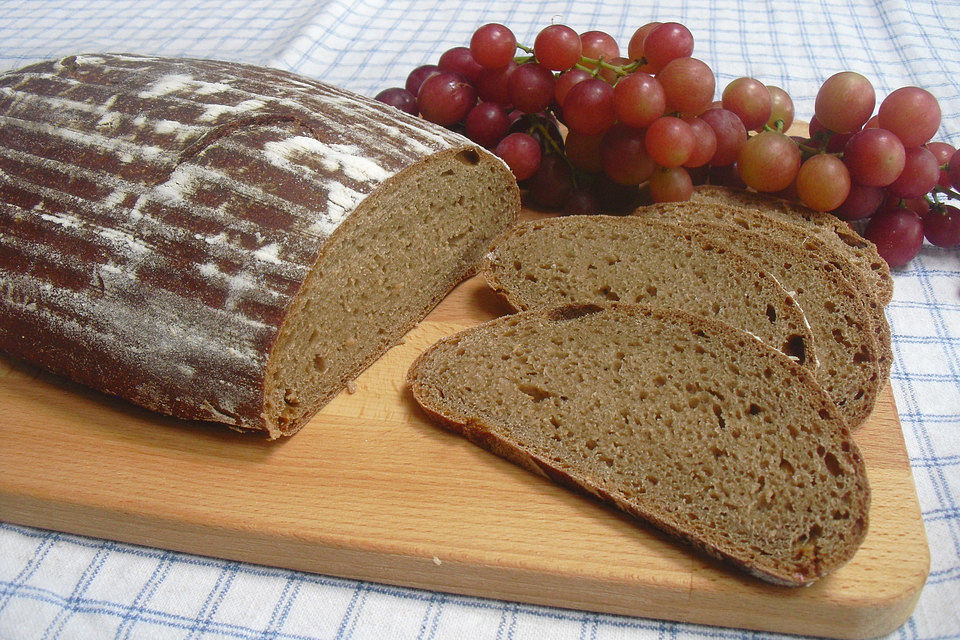 Roggenbrot einfach, schnell und lecker