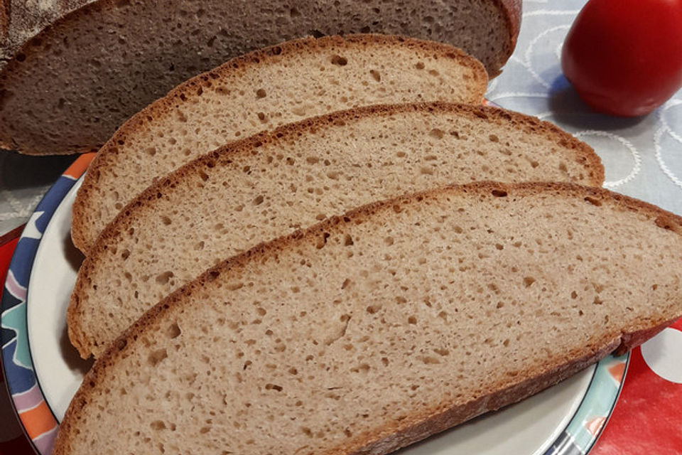 Roggenbrot einfach, schnell und lecker