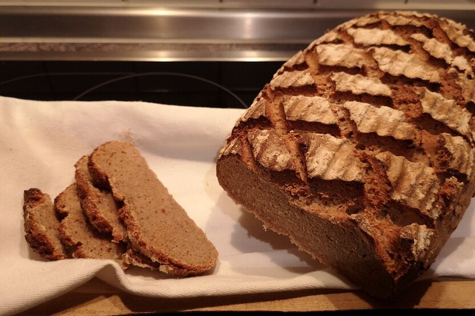 Roggenbrot einfach, schnell und lecker