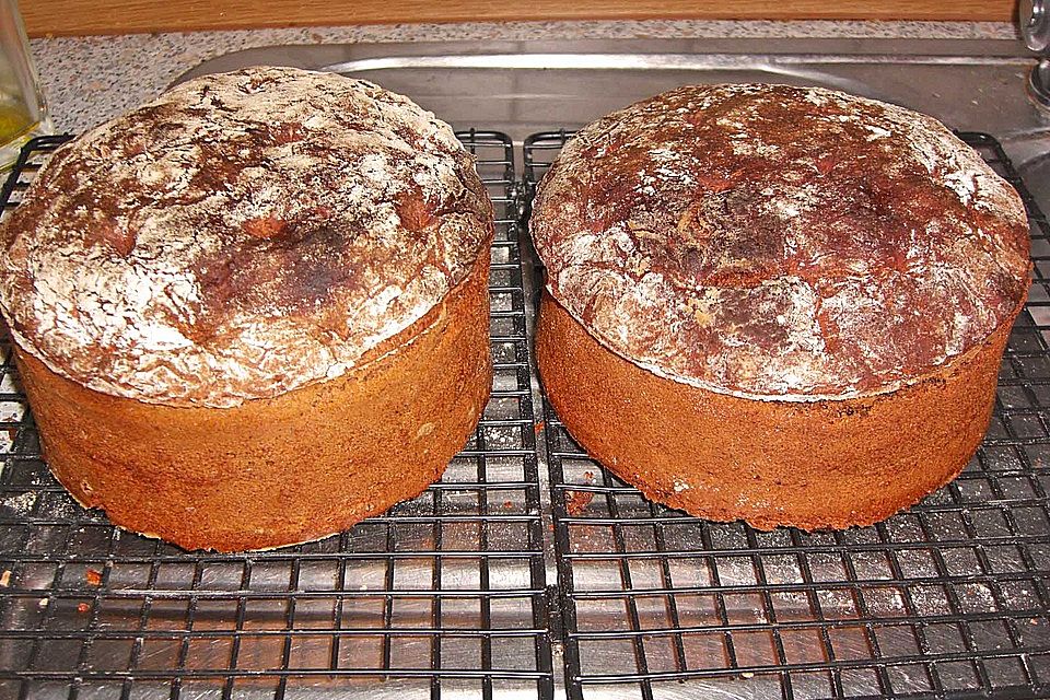 Roggenbrot einfach, schnell und lecker