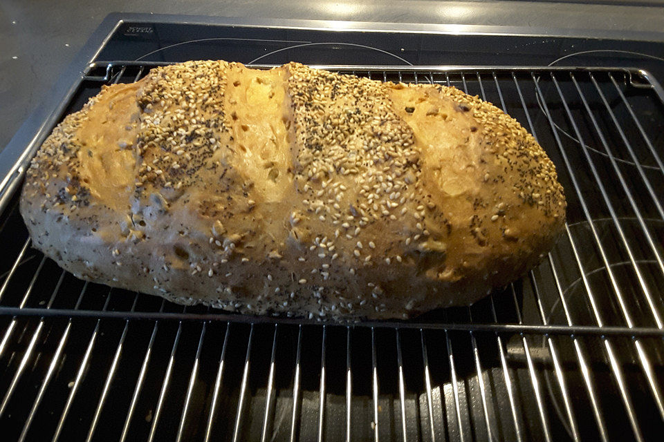 Leichtes Dinkel-Roggen Mischbrot