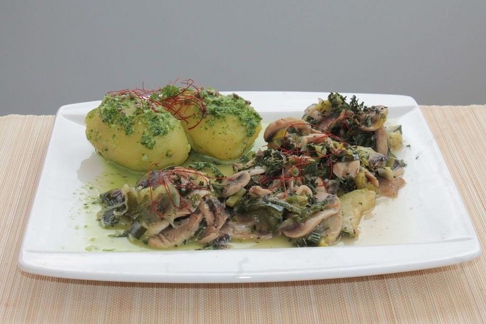 Zucchini-Champignon-Pfanne