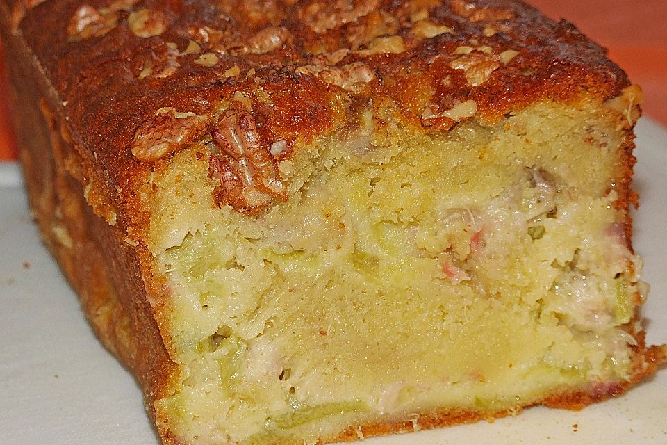 Bananen-Rhabarber-Kuchen