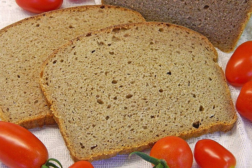 Vollkornbrot mit Sauerteig