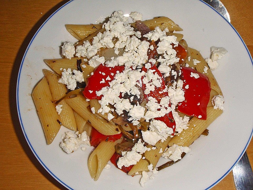 Pasta mit Ofenzucchini und Ofentomaten von anna--banana | Chefkoch