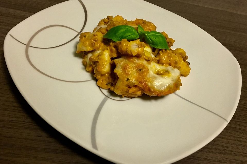 Saftiger Kürbis-Gnocchi-Auflauf