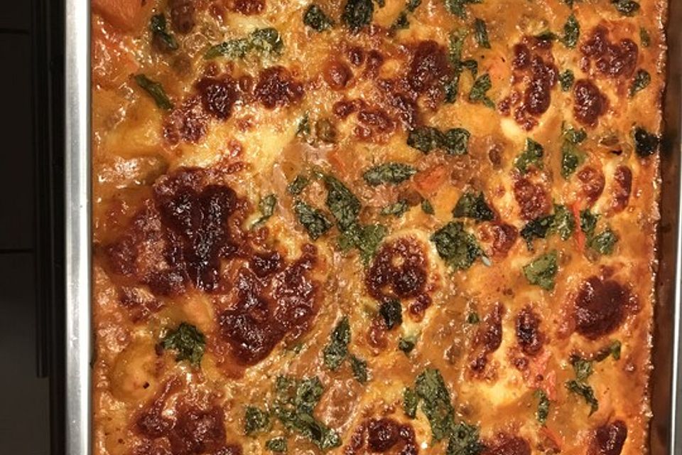 Saftiger Kürbis-Gnocchi-Auflauf