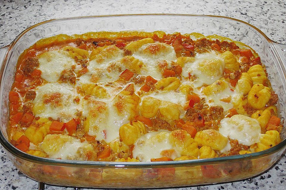 Saftiger Kürbis-Gnocchi-Auflauf