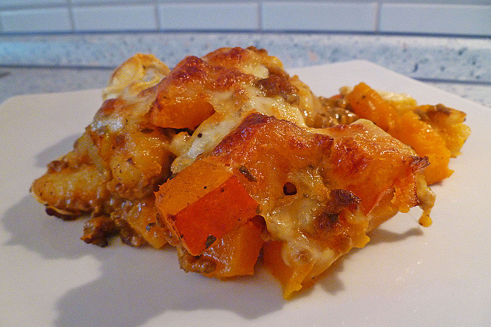 Saftiger Kürbis-Gnocchi-Auflauf