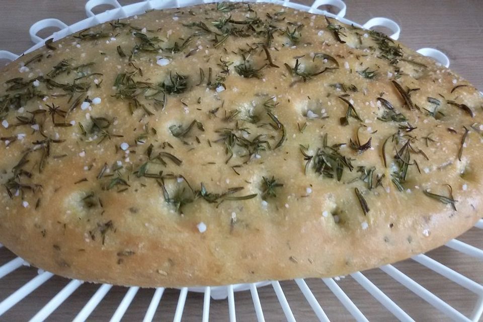 Focaccia mit Rosmarin