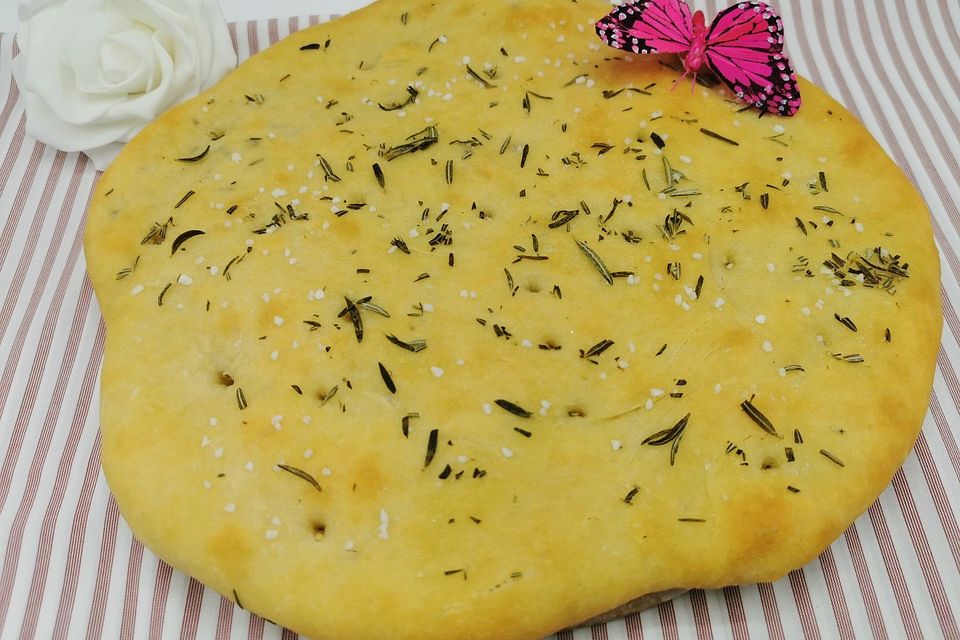 Focaccia mit Rosmarin