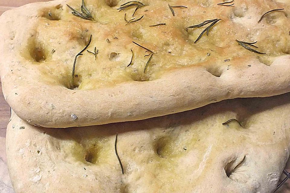 Focaccia mit Rosmarin