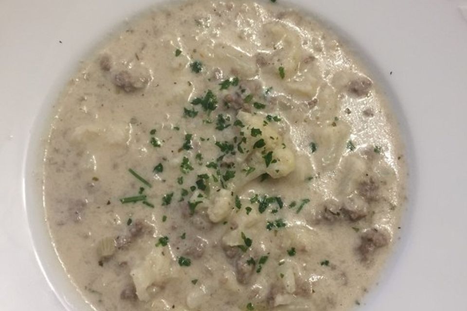 Blumenkohl-Käse Suppe nach Odinette