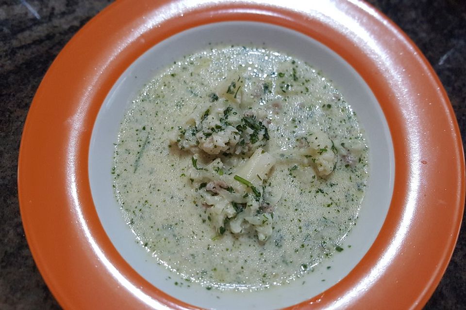 Blumenkohl-Käse Suppe nach Odinette