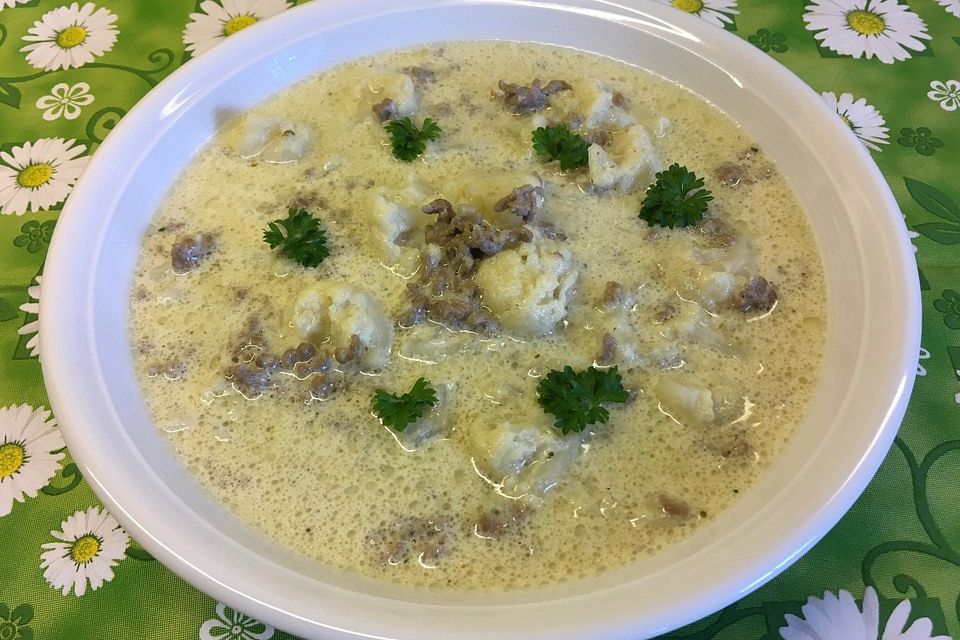 Blumenkohl-Käse Suppe nach Odinette