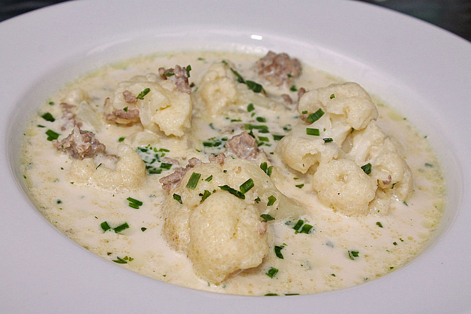 Blumenkohl-Käse Suppe nach Odinette