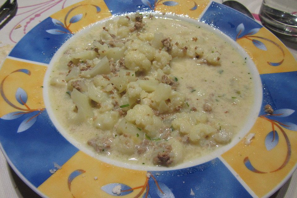 Blumenkohl-Käse Suppe nach Odinette