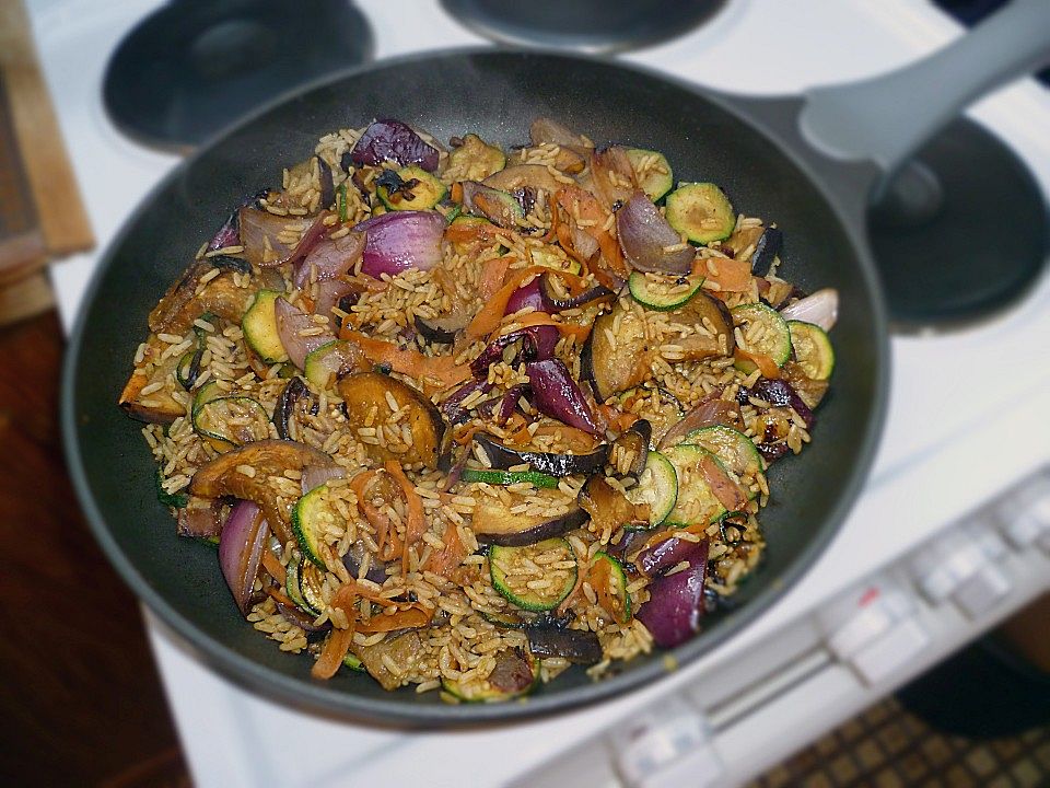 Thai Hähnchenbrust mit gebratenem Curryreis und Gemüse von IRONMANq ...