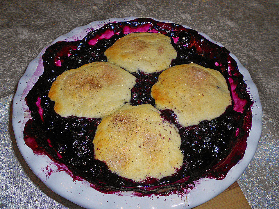Blueberry Cobbler mit Zimt-Zucker Biskuits von Pumpkin-Pie | Chefkoch