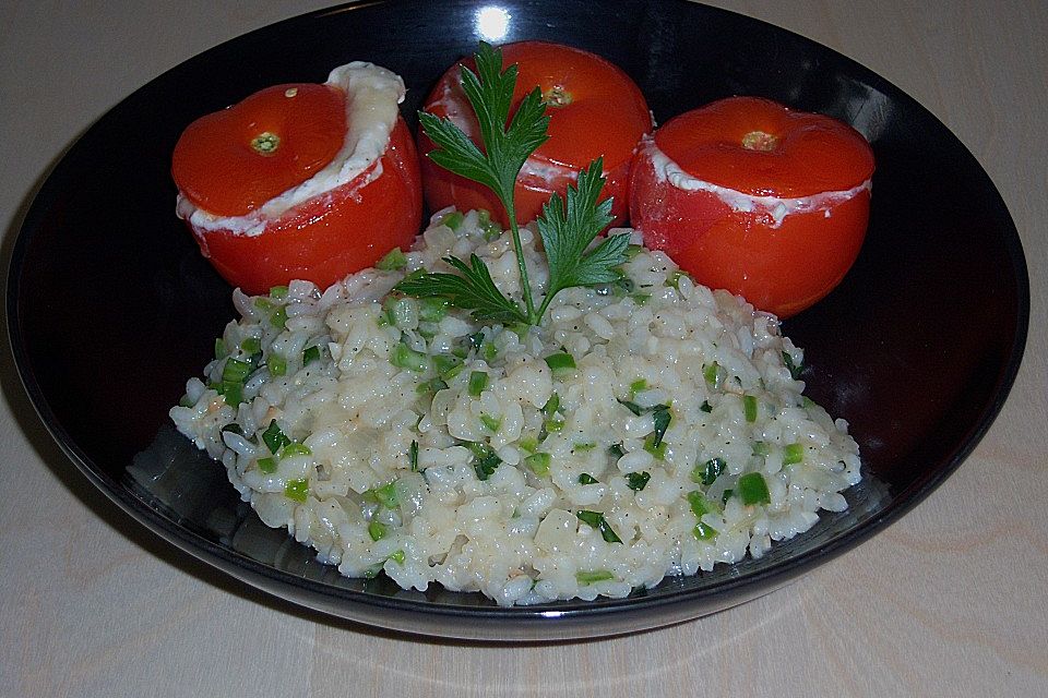 Grünes Risotto