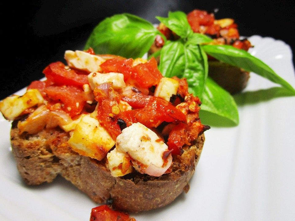 Bruschetta mit Feta und Tomaten von FurthestSky| Chefkoch
