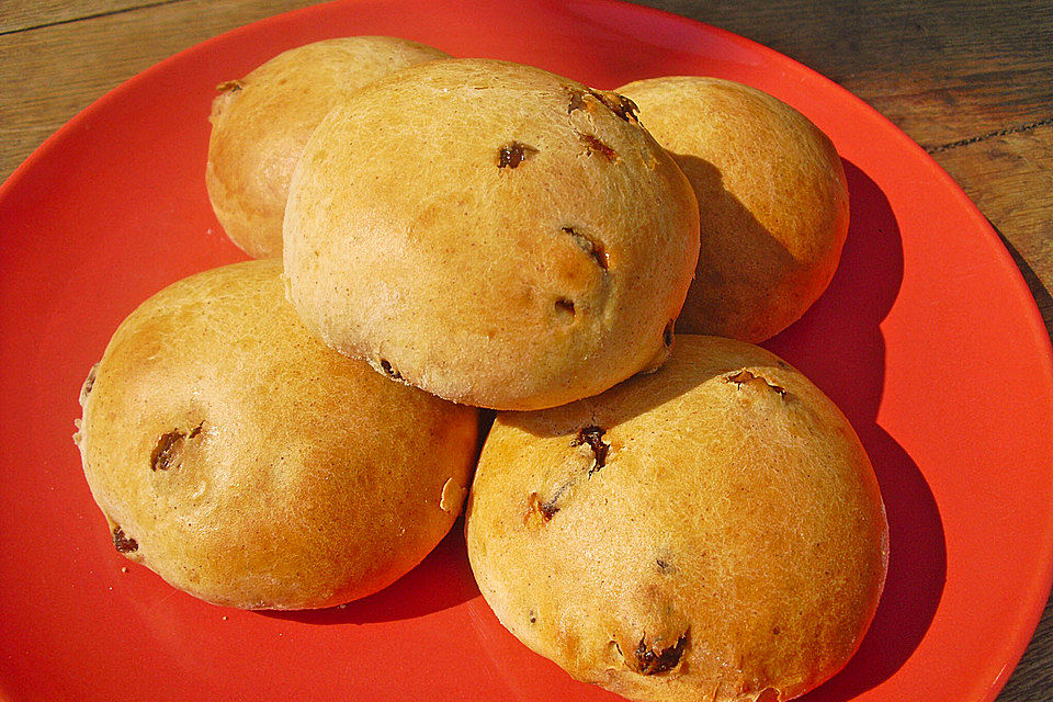 Quarkbrötchen oder Rosinenbrötchen