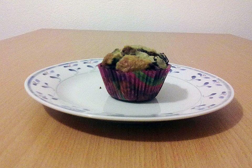 Heidelbeer- und Schokoladenmuffins mit Joghurt