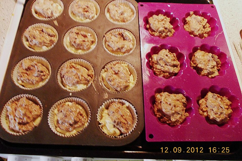 Heidelbeer- und Schokoladenmuffins mit Joghurt