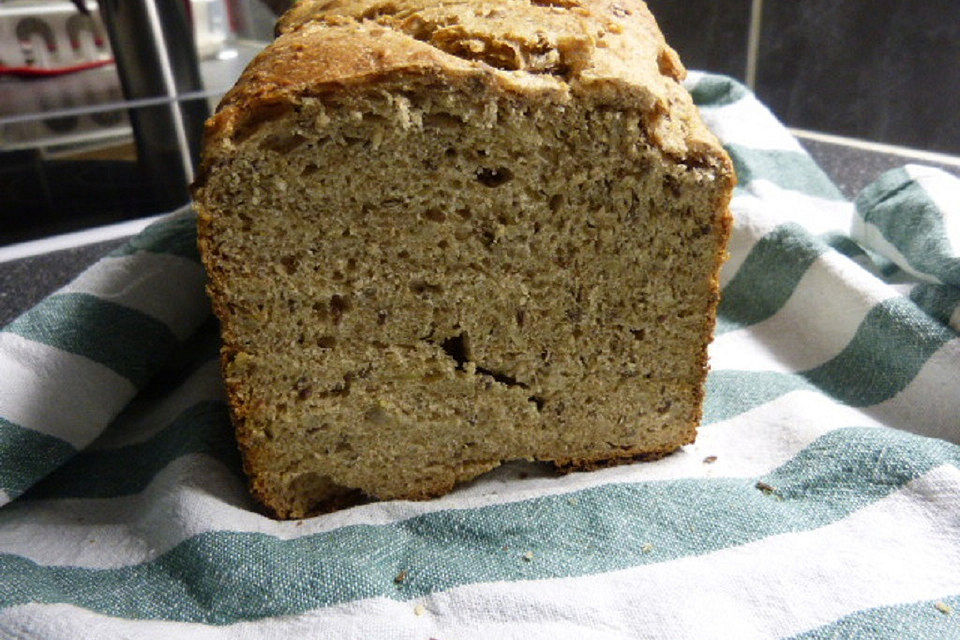 Buttermilch-Mehrkornbrot für den Brotbackautomat