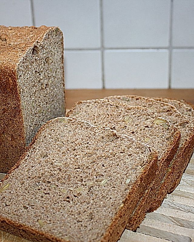 Buttermilch-Mehrkornbrot für den Brotbackautomat
