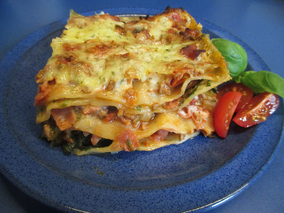 Tomaten-Spinat Lasagne mit Hackfleisch von garten-gerd| Chefkoch