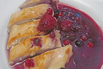 Entenbrust mit Beerensauce