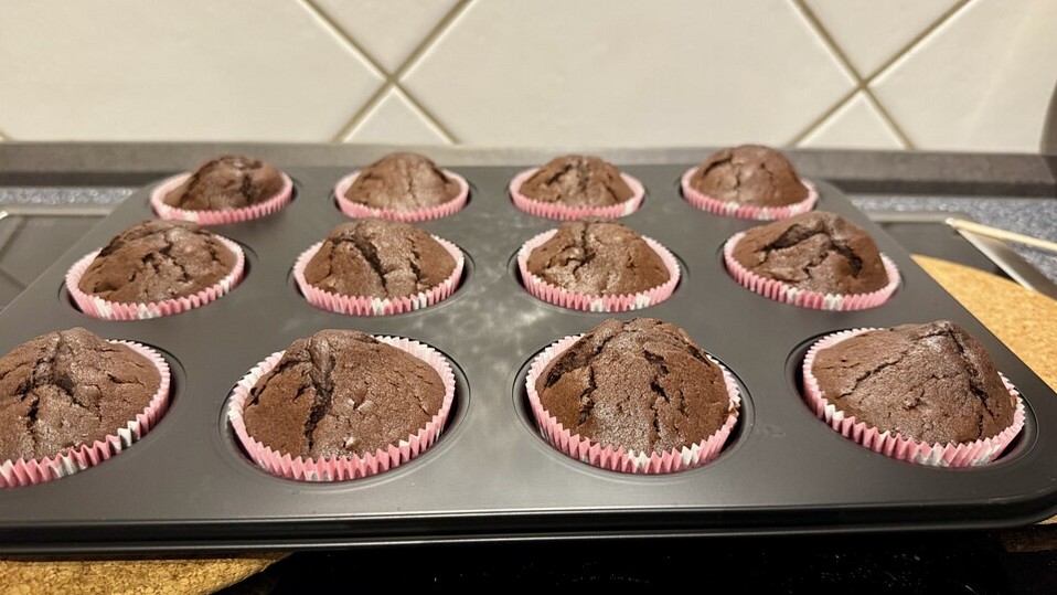 Extraschokoladige Vollkorn-Schokomuffins von meow Extraschokoladige Vollkorn-Schokomuffins von meow