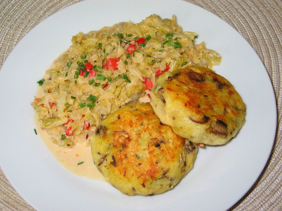 Kartoffel-Pilz-Plätzchen von wibili| Chefkoch