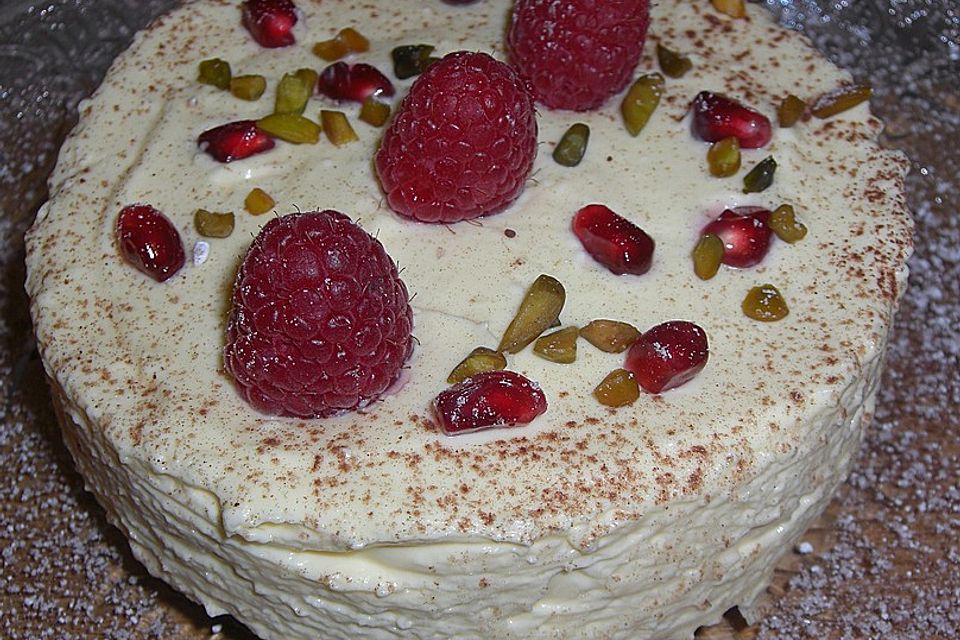 Himbeertorte mit Eierlikör-Mascarpone-Creme