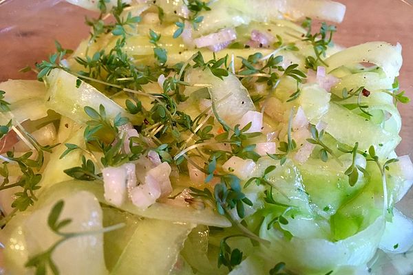 Gurken-Kresse-Salat à la Gabi von gabriele9272 | Chefkoch