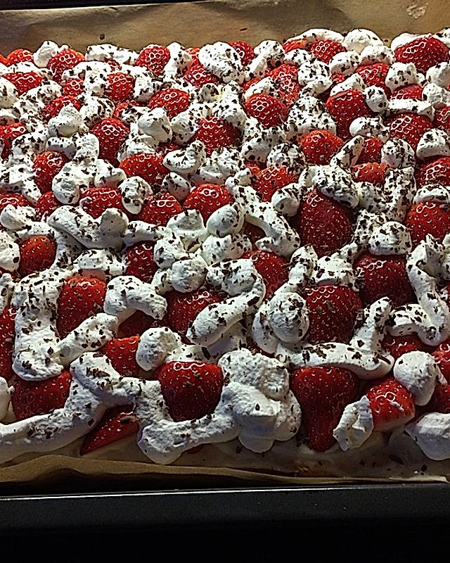 Erdbeer-Vanille-Kuchen