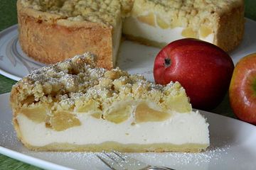 Omas Quark-Apfel-Streusel-Torte
