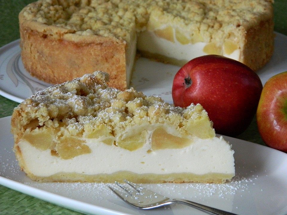 Omas Quark-Apfel-Streusel-Torte - Kochen Gut | kochengut.de