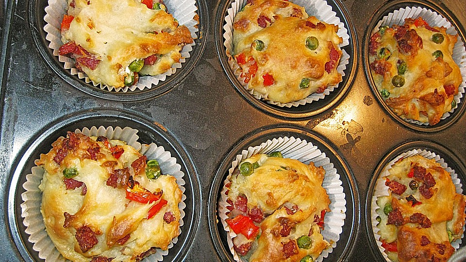 Herzhafte Salami Gemuse Muffins Von Nightmove01 Chefkoch