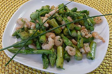 Spargel-Shrimps-Salat